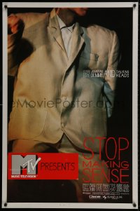 9g933 STOP MAKING SENSE 1sh 1984 Jonathan Demme, Talking Heads, close-up of David Byrne's suit!