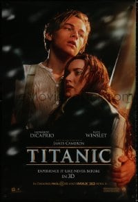 9g956 TITANIC IMAX DS 1sh R2012 Leonardo DiCaprio & Winslet, Cameron, collide with destiny!