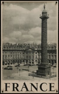 9g075 FRANCE Place Vendome style 25x39 French travel poster 1950s great tourist destination images!