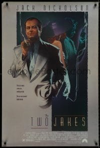 9g969 TWO JAKES 1sh 1990 cool full-length art of smoking Jack Nicholson by Rodriguez!