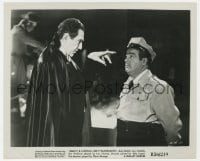 9h123 ABBOTT & COSTELLO MEET FRANKENSTEIN 8.25x10 still R1956 Bela Lugosi hypnotizes Lou!