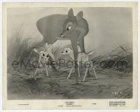 9h162 BAMBI 8x10.25 still 1942 Disney classic cartoon, Bambi with Faline & his mother!