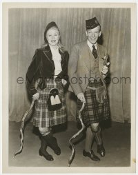 9h164 BARKLEYS OF BROADWAY 8x10.25 still 1949 Astaire & Rogers both wearing Scottish kilts!