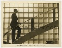 9h191 BLACK CAT 8x10 still 1934 incredible image of Bela Lugosi climbing spiral staircase!