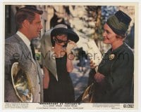 9h005 BREAKFAST AT TIFFANY'S color 8x10 still 1961 Audrey Hepburn between Peppard & Patricia Neal!