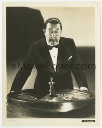 9h244 CHARLIE CHAN AT MONTE CARLO 8x10.25 still 1937 best c/u of Warner Oland over roulette wheel!