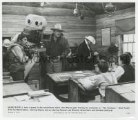 9h287 COWBOYS candid 8.25x9.25 still 1972 John Wayne behind camera filming schoolboys in class!