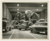 9h317 DEADLY MANTIS 8.25x10 still 1957 best FX image of giant insect on highway demolishing cars!