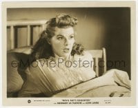 9h325 DEVIL BAT'S DAUGHTER 8x10.25 still 1946 close up of terrified Rosemary La Planche in bed!