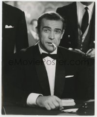 9h347 DR. NO 8.25x10 still 1962 fantastic portrait of Sean Connery as James Bond smoking in casino!