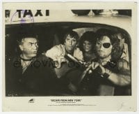 9h386 ESCAPE FROM NEW YORK 8.25x10.25 still 1981 Borgnine & Barbeau in taxi with Kurt Russell!