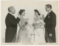 9h404 FATHER OF THE BRIDE 8x10.25 still 1950 Liz Taylor, Spencer Tracy & Joan Bennett toasting!