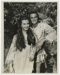 9h471 GUNSMOKE TV 7x9 still 1963 Burt Reynolds & Audrey Dalton disguised as Native American Indians!