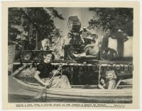 9h481 HAVING WONDERFUL TIME candid 8x10 still R1940 Douglas Fairbanks Jr. & Ginger Rogers in canoe!