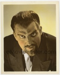 9h056 HEAVEN CAN WAIT color 8x10 still 1943 best head & shoulders portrait of creepy Laird Cregar!
