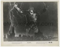 9h569 KING KONG 8x10.25 still R1952 best effects image of lightning & giant ape looming over city!