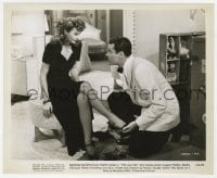 9h579 LADY EVE 8.25x10 still 1941 Henry Fonda help sexy Barbara Stanwyck with her shoes!