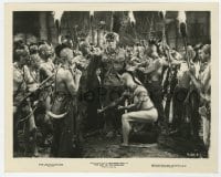 9h588 LAST OF THE MOHICANS 8x10.25 still 1936 Wilcoxon posing as Hawkeye lets himself be captured!