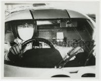 9h601 LE MANS 8x10 still 1971 best close up of race car driver Steve McQueen wearing mask in car!