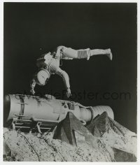 9h689 MOON ZERO TWO 7.25x8.75 still 1969 Les Bowie special FX scene of astronaut over capsule!