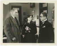9h691 MORNING GLORY 8x10.25 still 1933 Katharine Hepburn & C. Aubrey Smith stare at Fred Santley!