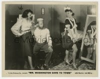 9h694 MR. WASHINGTON GOES TO TOWN 8x10.25 still R1940s Mantan seduced by maid Marguerite Whitten!