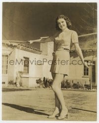 9h140 ANN SHERIDAN 7.5x9.25 still 1939 sexy on tennis court in Orry-Kelly playsuit by Welbourne!
