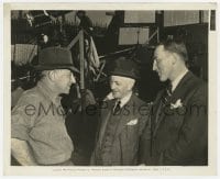 9h727 NORTH WEST MOUNTED POLICE candid 8x10 still 1940 Cecil B. DeMille & Canadian Travel Bureau men