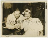 9h835 SECOND HONEYMOON candid 8x10 still 1937 director Walter Lang instructing Loretta Young on set!