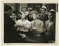 9h834 SECOND HONEYMOON 8x10.25 still 1937 pretty Loretta Young & Claire Trevor surrounded by men!