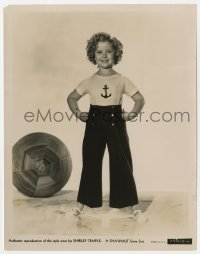 9h849 SHIRLEY TEMPLE 8x10.25 still 1930s in a Shawmut Swim Suit, product tie-in from Captain January