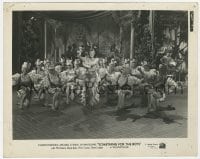 9h860 SOMETHING FOR THE BOYS 8.25x10.25 still 1944 sexy Carmen Miranda in production number!