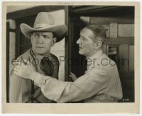 9h888 SUDDEN BILL DORN 8.25x10 still 1937 old man tries to comfort worried cowboy Buck Jones!