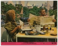 9h106 THOMAS CROWN AFFAIR 8x10 mini LC #6 1968 Steve McQueen reads newspaper with Faye Dunaway!