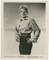 9h940 TREASURE OF PANCHO VILLA 8x10 still 1955 best portrait of Shelley Winters with hands on hips!