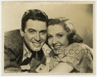 9h990 YOU CAN'T TAKE IT WITH YOU 8x10.25 still 1938 best portrait of James Stewart & Jean Arthur!