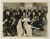 9h994 ZIEGFELD FOLLIES 8x10.25 still 1945 Judy Garland in production number with guys in suits!