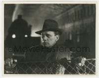 9h916 THIRD MAN English 8x10 still 1949 Joseph Cotten goes to the station in Vienna to see Valli!
