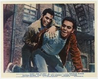 9h115 WEST SIDE STORY color English FOH LC 1962 great close up of Richard Beymer & Russ Tamblyn!