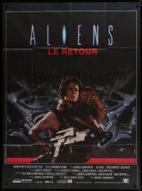 9j775 ALIENS French 1p 1986 James Cameron, there are some places in the universe you don't go alone!