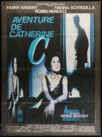 9j779 AVENTURE DE CATHERINE C French 1p 1990 close up of Fanny Ardant in the title role!