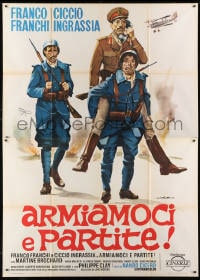 9j494 ARMIAMOCI E PARTITE Italian 2p 1971 Giorgio Olivetti art of comedy duo Franco & Ciccio!