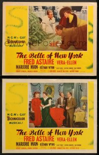 9k846 BELLE OF NEW YORK 2 LCs 1952 Fred Astaire, pretty Vera-Ellen, Keenan Wynn, Marjorie Main!