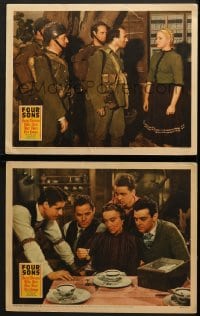 9k873 FOUR SONS 2 LCs 1940 Don Ameche & his Czecho-German brothers in World War II!