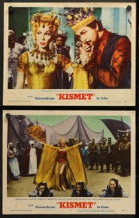 9k901 KISMET 2 LCs 1956 sexy Dolores Gray with Howard Keel & in cool dance number!