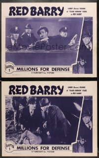 9k939 RED BARRY 2 chapter 1 LCs R1948 Buster Crabbe, serial in 13 cyclonic, hair-raising chapters!!