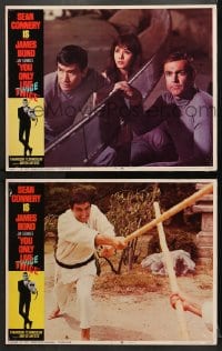 9k997 YOU ONLY LIVE TWICE 2 LCs 1967 Sean Connery as James Bond 007 with pretty Mie Hama!