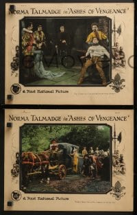 9k743 ASHES OF VENGEANCE 3 LCs 1923 pretty Norma Talmadge & Conway Tearle in 16th century France!