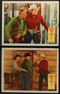 9k674 BANDIT KING OF TEXAS 4 LCs 1949 images of cowboy Allan Rocky Lane and Eddy Waller!