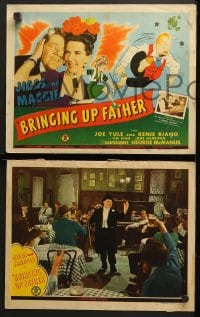 9k093 BRINGING UP FATHER 8 LCs 1946 Joe Yule as Jiggs & Renie Riano as Maggie!